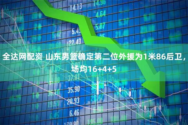 全达网配资 山东男篮确定第二位外援为1米86后卫，场均16+4+5