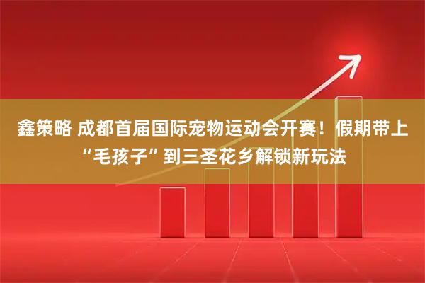 鑫策略 成都首届国际宠物运动会开赛！假期带上“毛孩子”到三圣花乡解锁新玩法